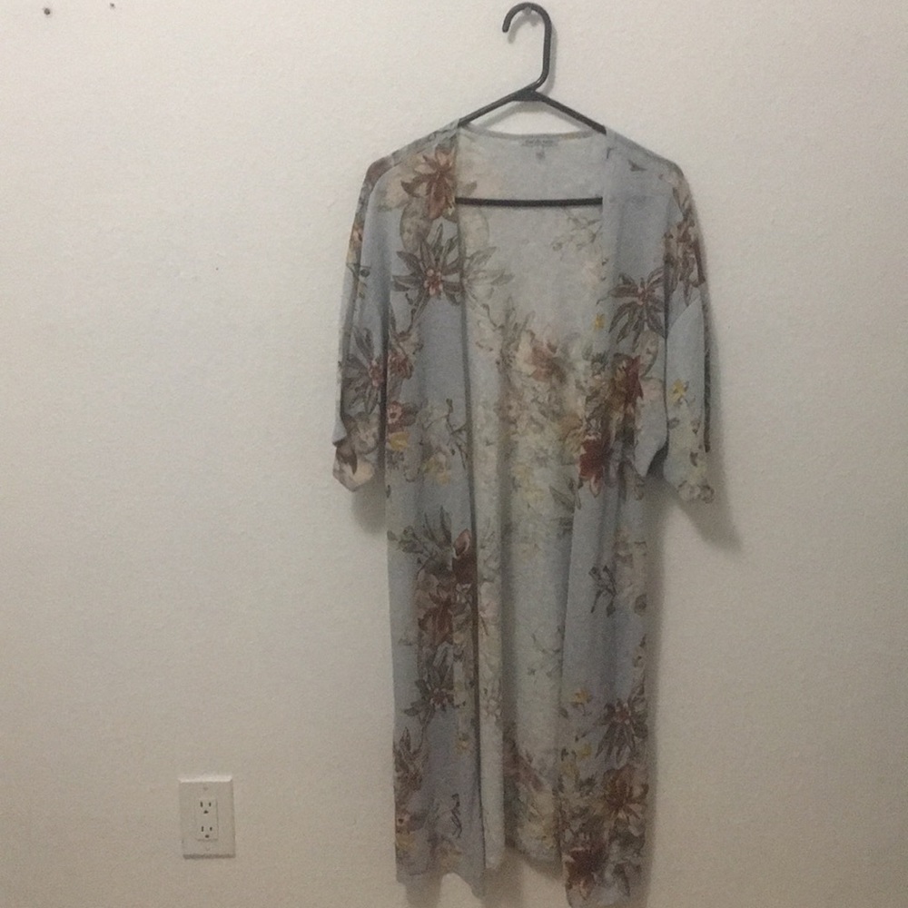 Earth Tone Floral Kimono